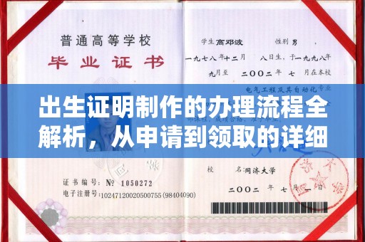 保税区出生证明制作的办理流程全解析，从申请到领取的详细指南